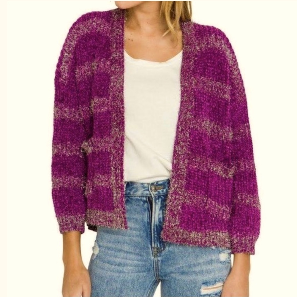 Endless Rose Knit Cropped Cardigan
